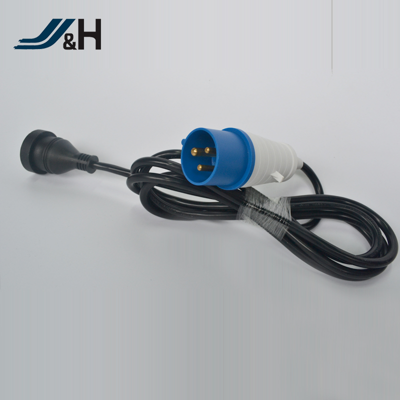 Wholesale H05VVF PVC camping cable extension leads with CE 16A plug, Australian moulded socket